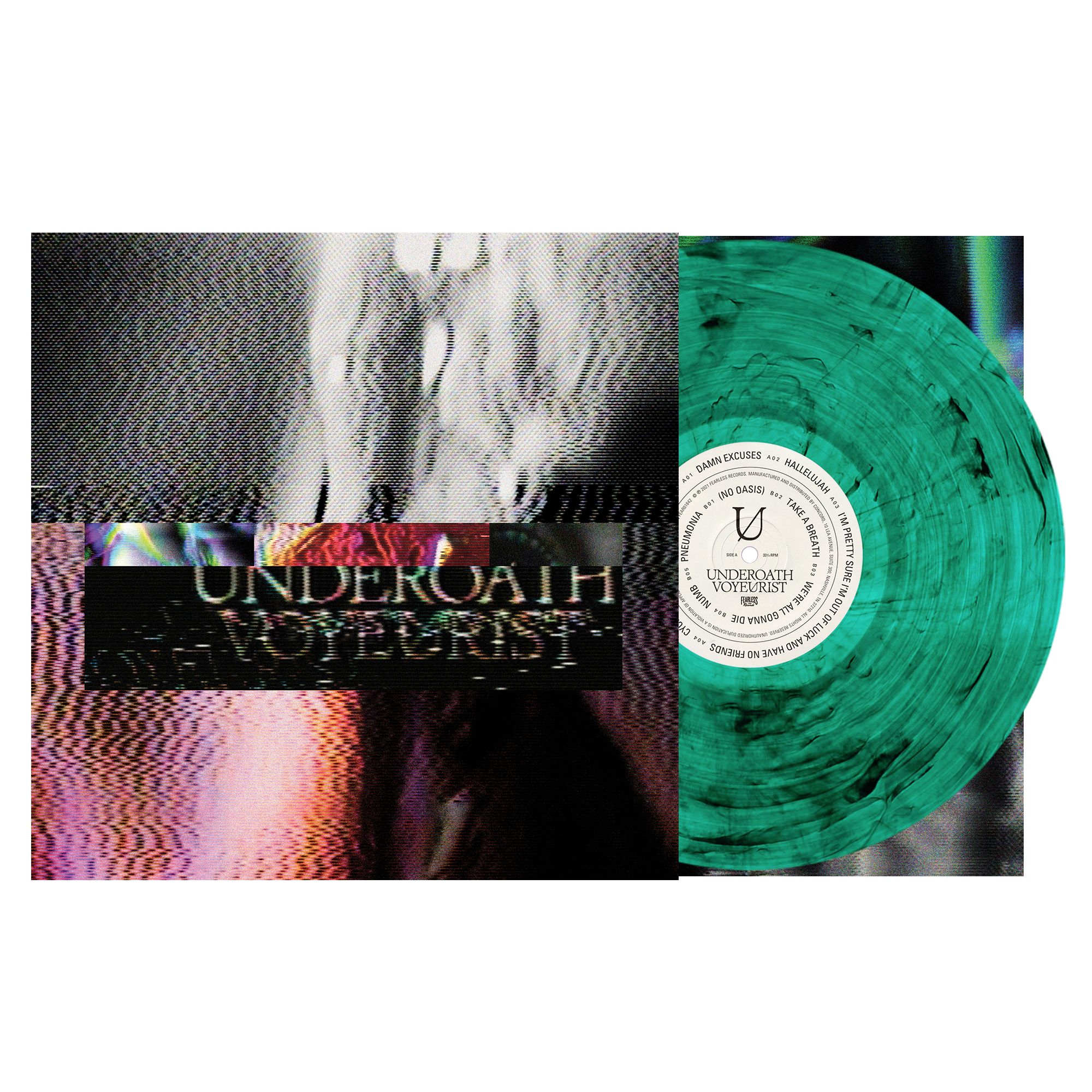UNDEROATH 'VOYEURIST' LP (Green Smoke Vinyl)