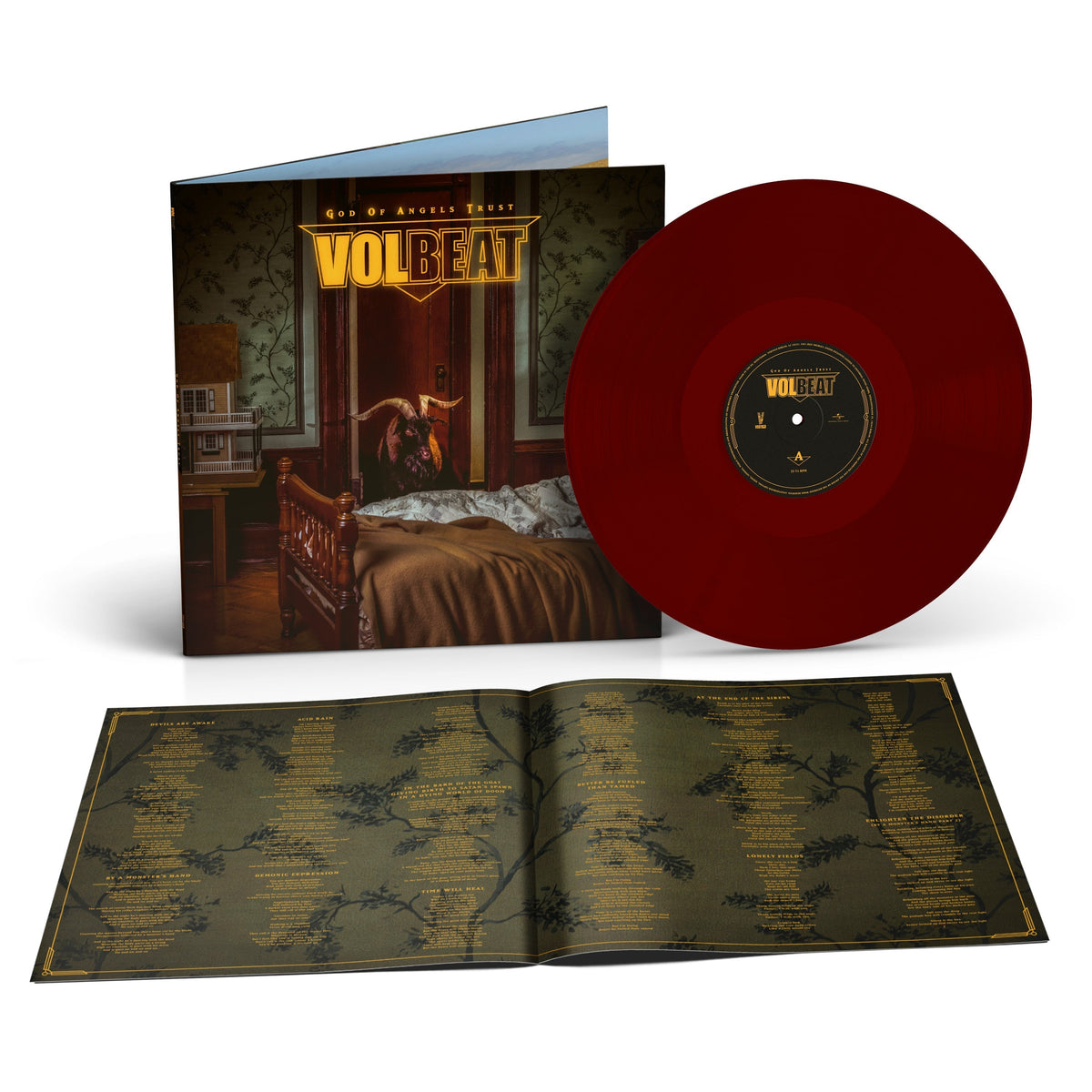 VOLBEAT'GOD OF ANGELS TRUST' LP (Limited Edition ' Only 1000 Made, Oxblood Vinyl)