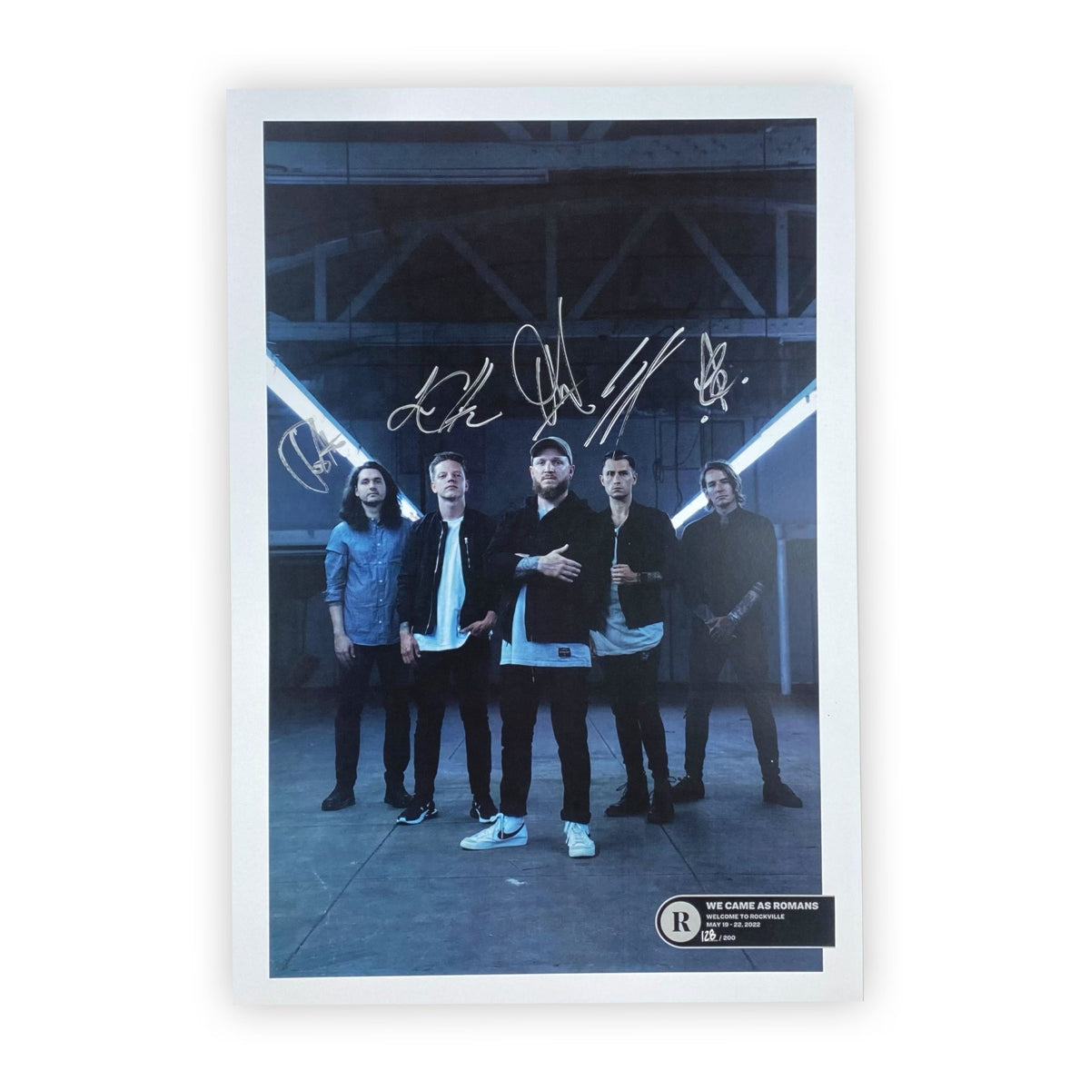WE CAME AS ROMANS'DARKBLOOM' LIMITED-EDITION WHITE LP + ROCKVILLE PRINT BUNDLE