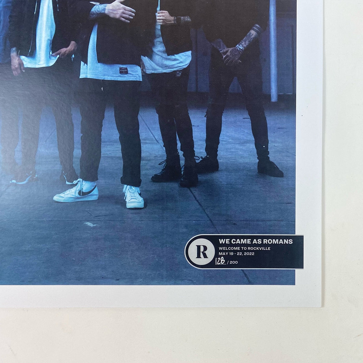 WE CAME AS ROMANS'DARKBLOOM' LIMITED-EDITION WHITE LP + ROCKVILLE PRINT BUNDLE
