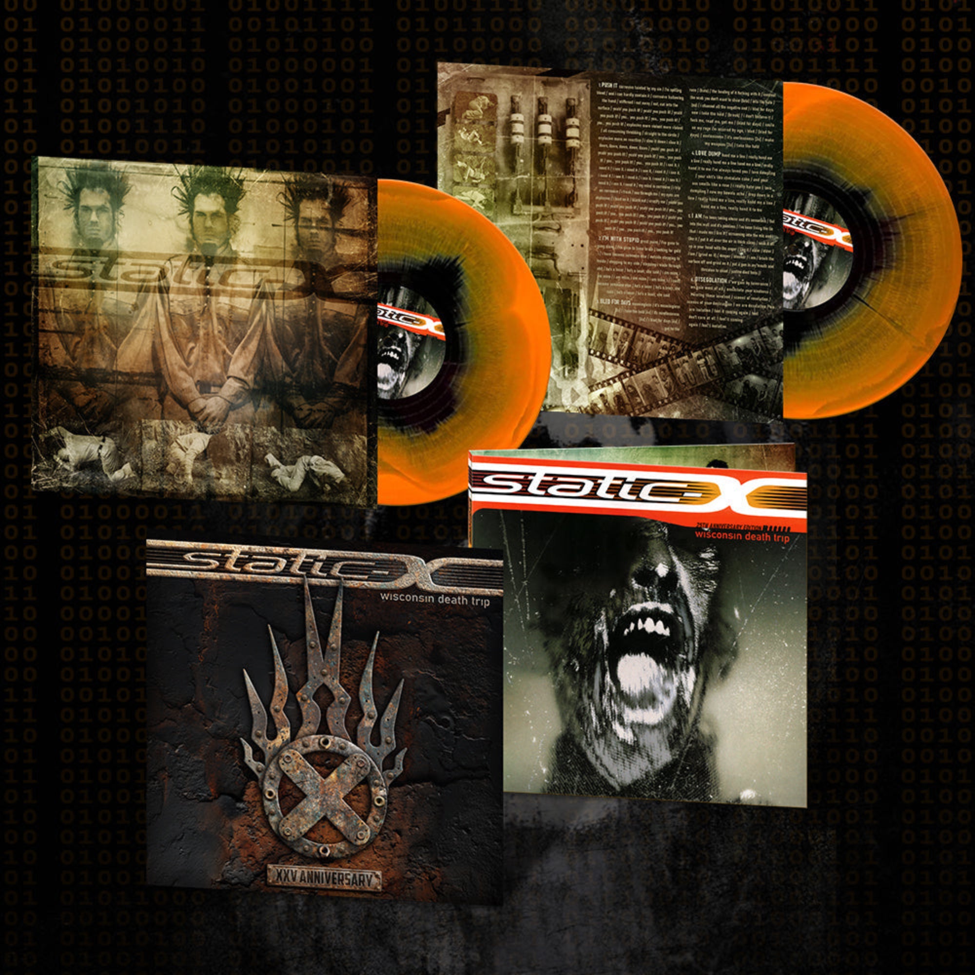 STATIC X 'WISCONSIN DEATH TRIP' (25TH ANNIVERSARY CORROSIVE EDITION) 2LP