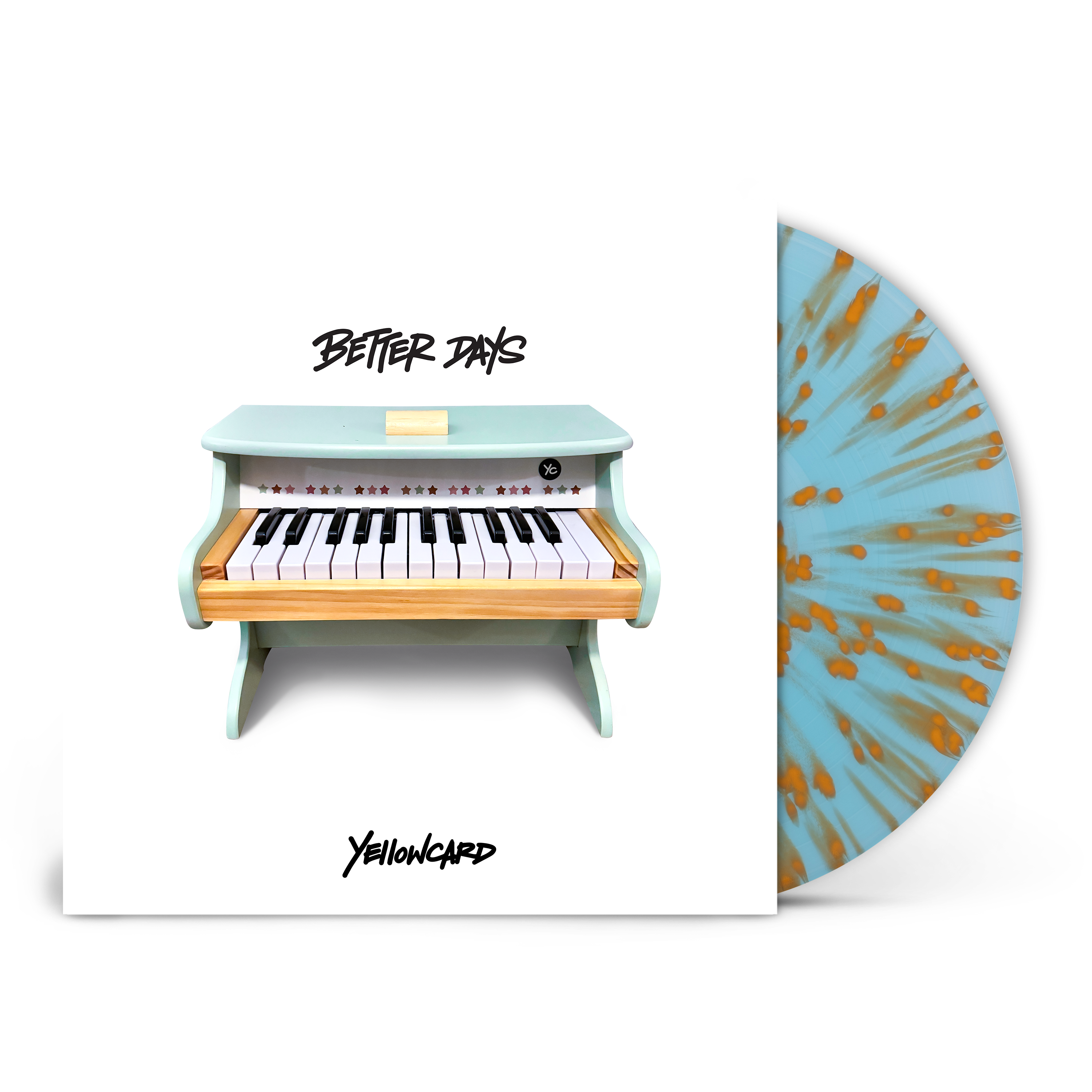 YELLOWCARD ‘BETTER DAYS’ ALT PRESS SPECIAL LIMITED EDITION VERSION (Blue & Orange Splatter Vinyl + Collector’s Zine)