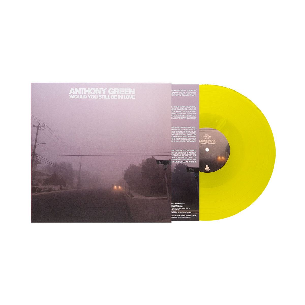 Anthony Green Would You Still Be In Love LP Yellow