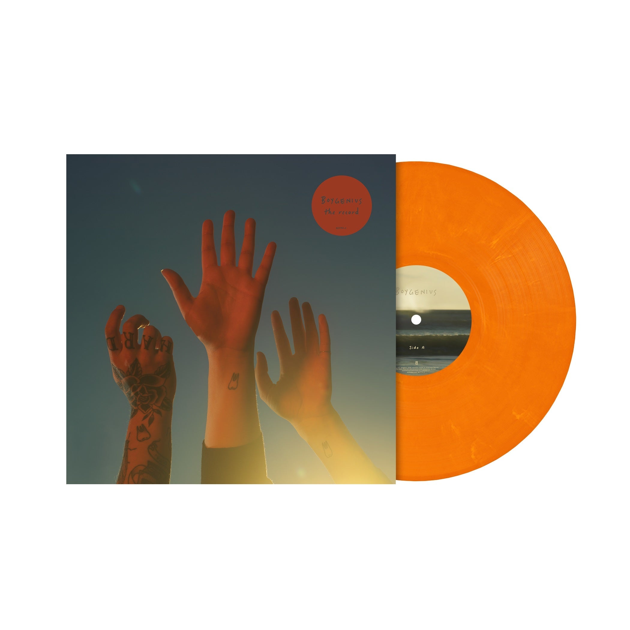 BOYGENIUS 'THE RECORD' LP (Orange Vinyl) (Julien Baker, Phoebe Bridgers, and Lucy Dacus)