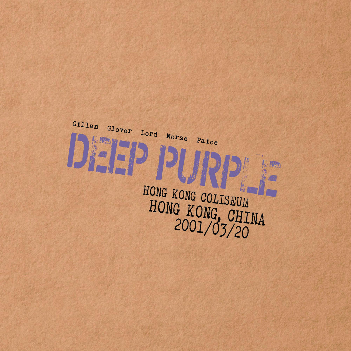 DEEP PURPLE 'LIVE IN HONG KONG' 3LP (Limited Edition, Purple Marble Vinyl)