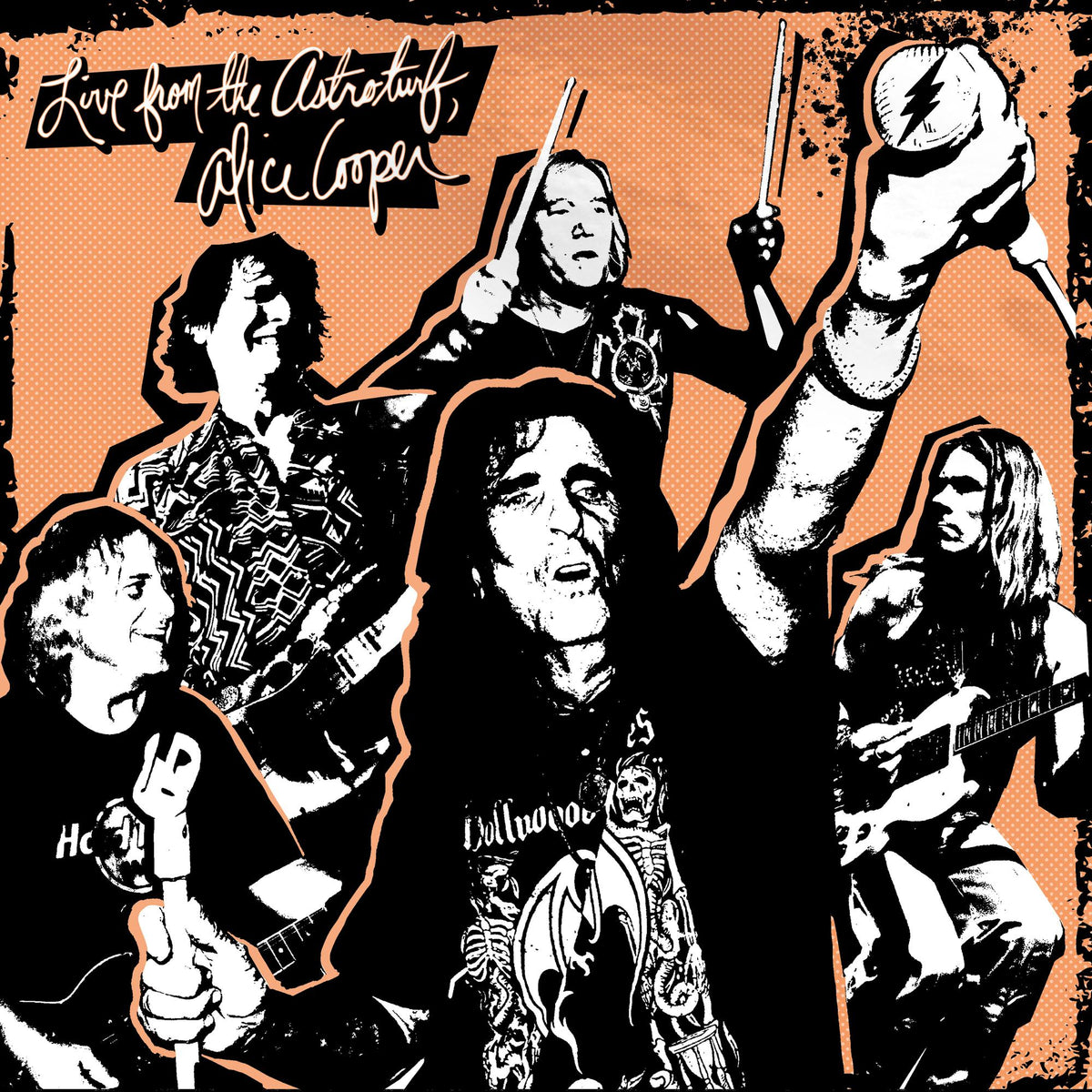 ALICE COOPER 'LIVE FROM THE ASTROTURF' LP + DVD (Limited & numbered Apricot Vinyl)