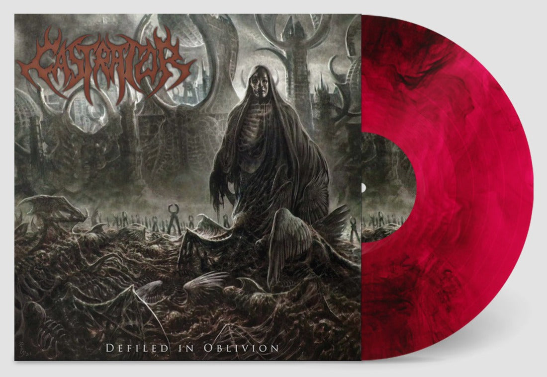 CASTRATOR 'DEFILED IN OBLIVION' LP (Limited Edition ' Only 100 Made, Neon Violet Galaxy Vinyl)