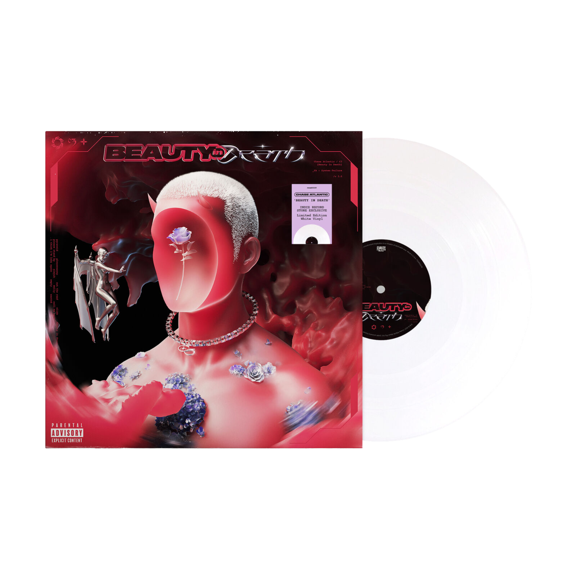 CHASE ATLANTIC 'BEAUTY IN DEATH' LP (White Vinyl)