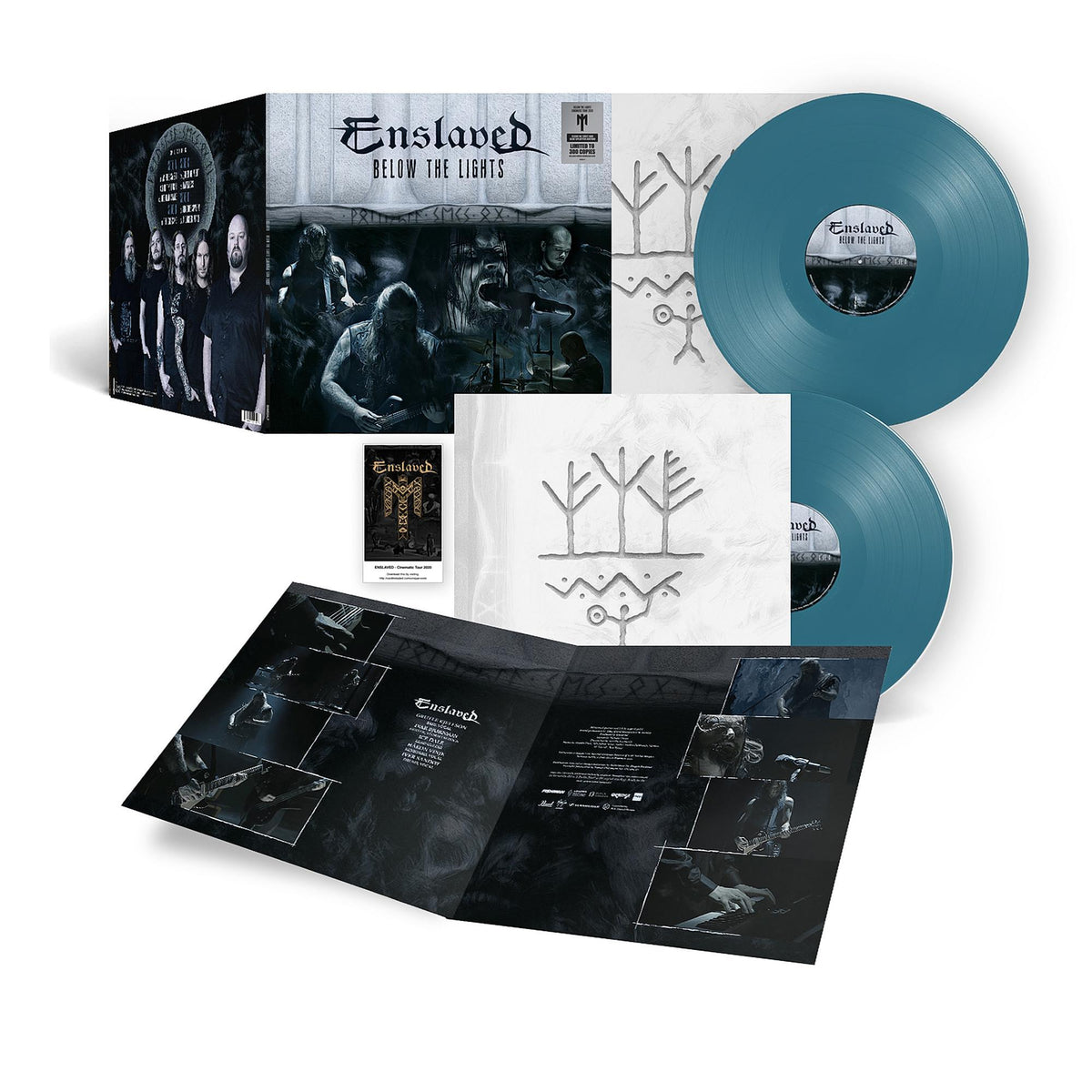 ENSLAVED 'BELOW THE LIGHTS' (CINEMATIC TOUR 2020) 2LP (aqua blue vinyl)