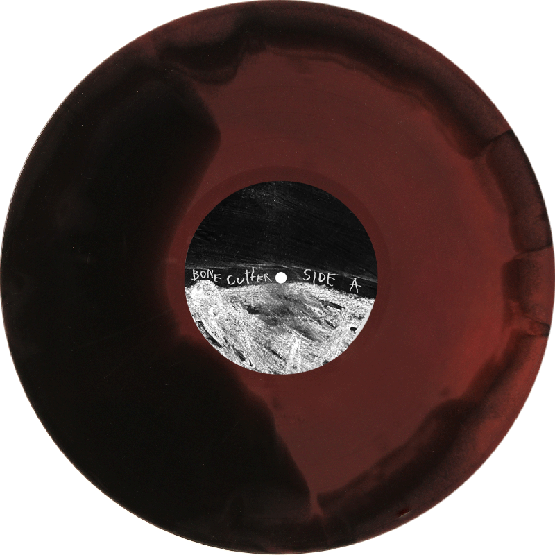 BONE CUTTER 'BONE CUTTER' 7" (Limited Edition - Only 100 Made, Oxblood & Black Swirl Vinyl)