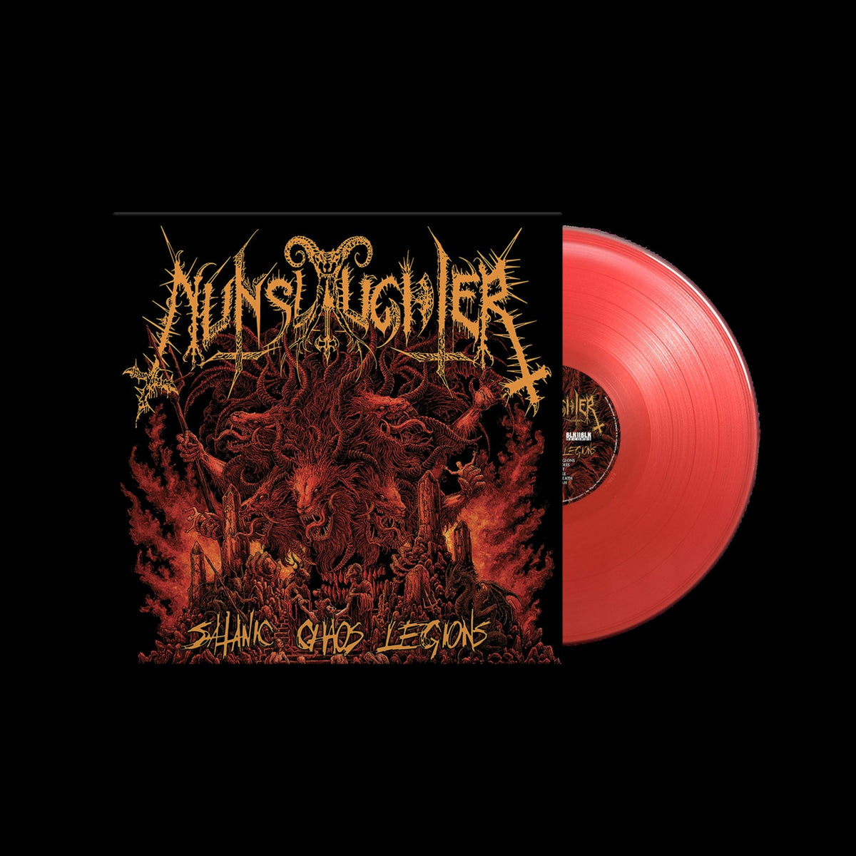 NUNSLAUGHTER'SATANIC CHAOS LEGIONS' 2LP (Red Vinyl)