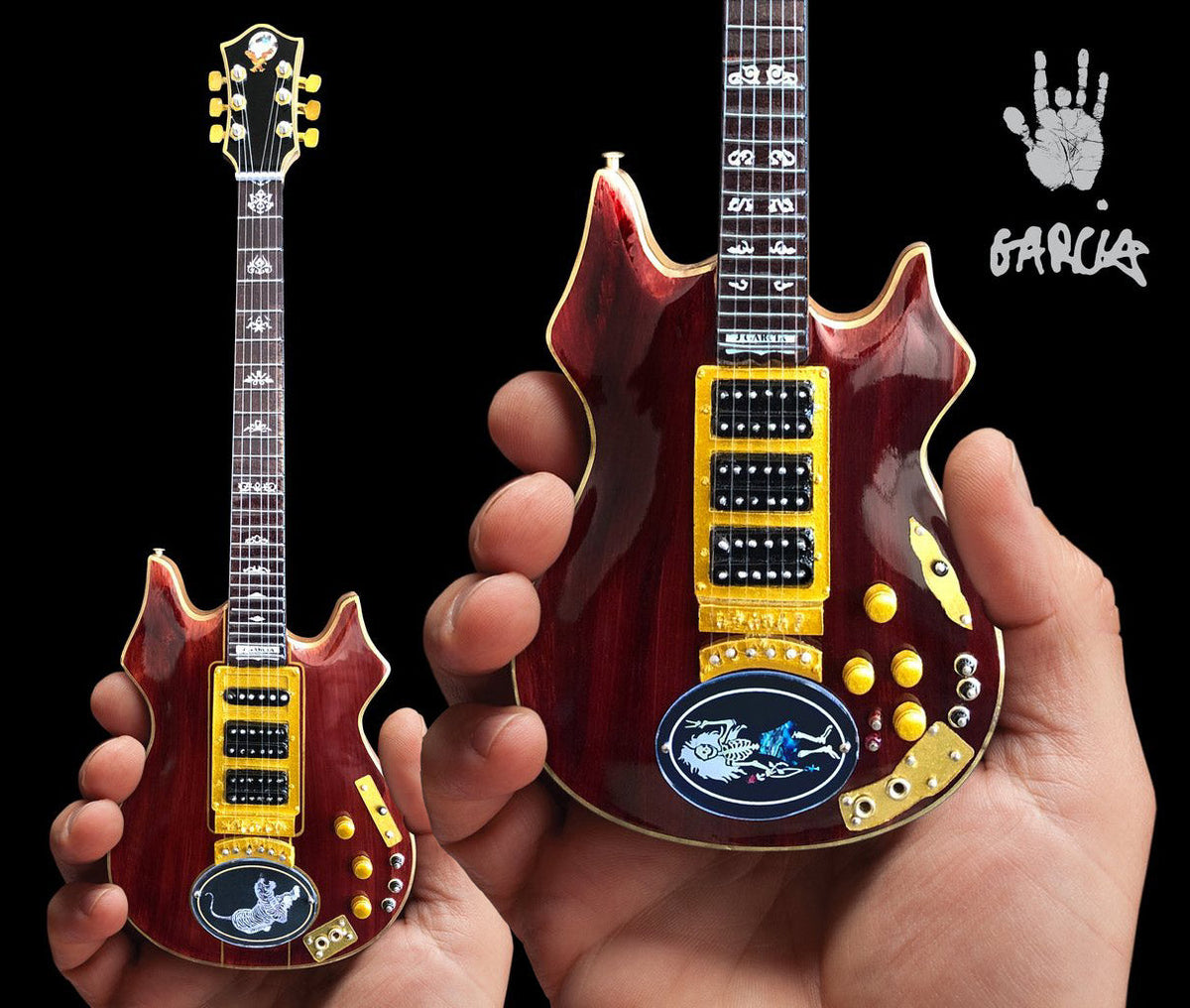 GRATEFUL DEAD - JERRY GARCIA - SIGNATURE TIGER MINI GUITAR