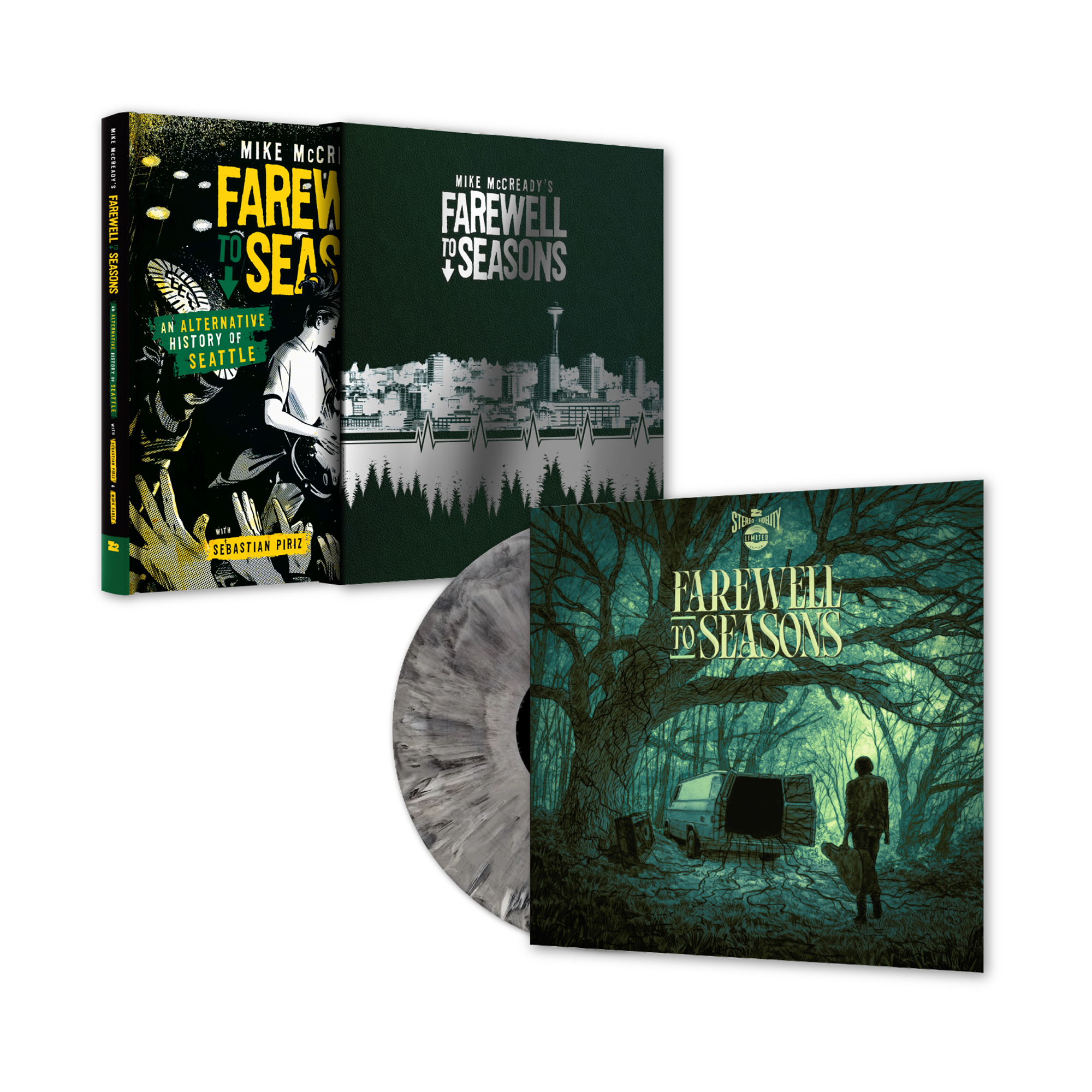 MIKE MCCREADY ‘FAREWELL TO SEASONS’ LP (Exclusive – Limited to 500, "Poltergeist" Vinyl) + 12"x12" DELUXE GRAPHIC NOVEL