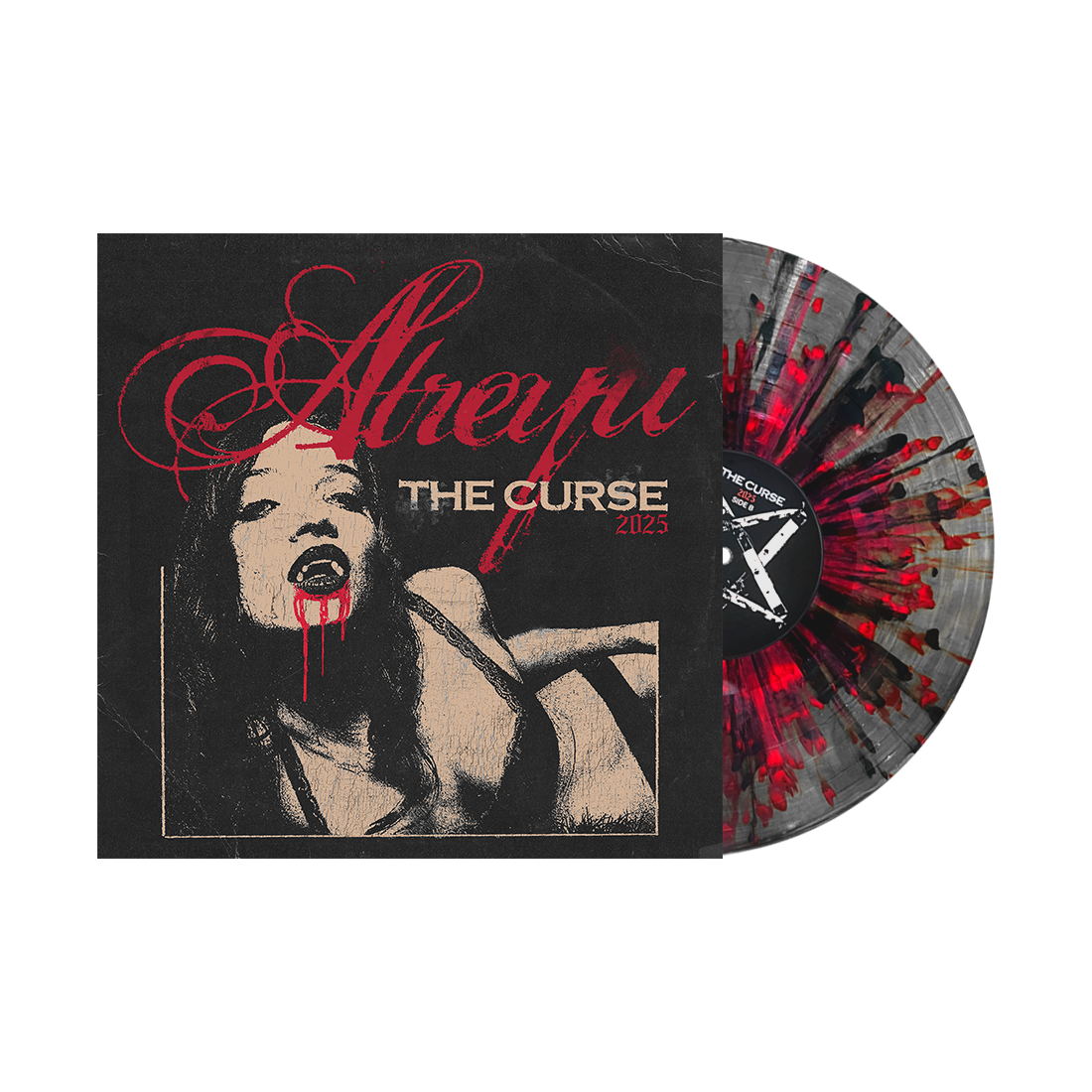 ATREYU ‘THE CURSE 2025’ LP (Exclusive – Limited to 200, Smokey Clear w/ Red and Black Splatter Vinyl)