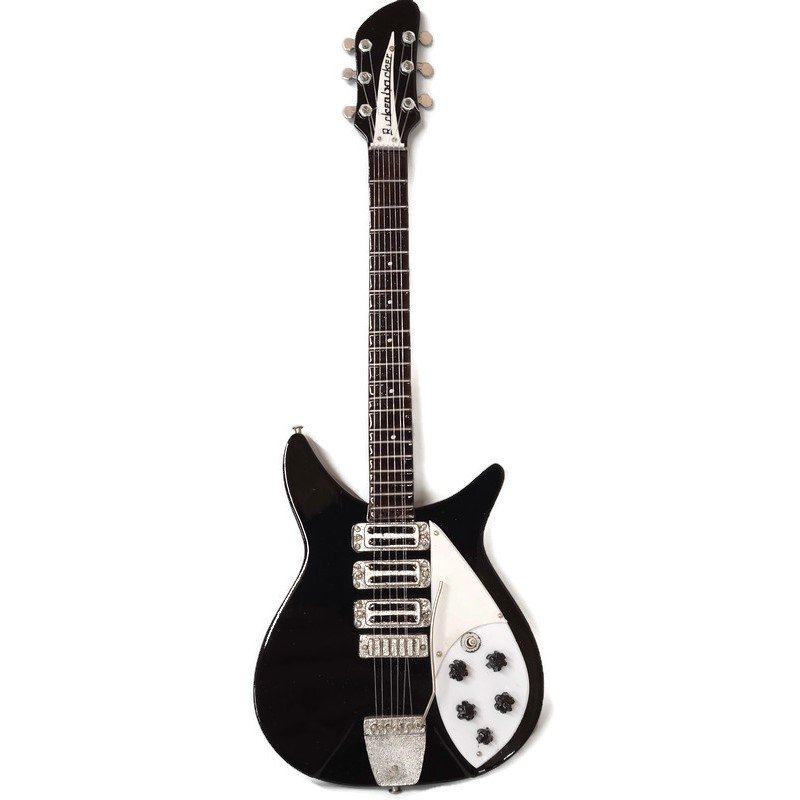 THE BEATLES - JOHN LENNON - BLACK ED SULLIVAN MINI GUITAR