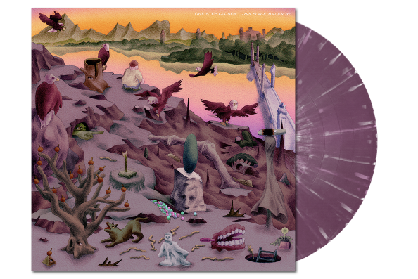 ONE STEP CLOSER 'THIS PLACE YOU KNOW' SOLID PURPLE WITH HEAVY WHITE SPLATTER LP ' ONLY 250 MADE