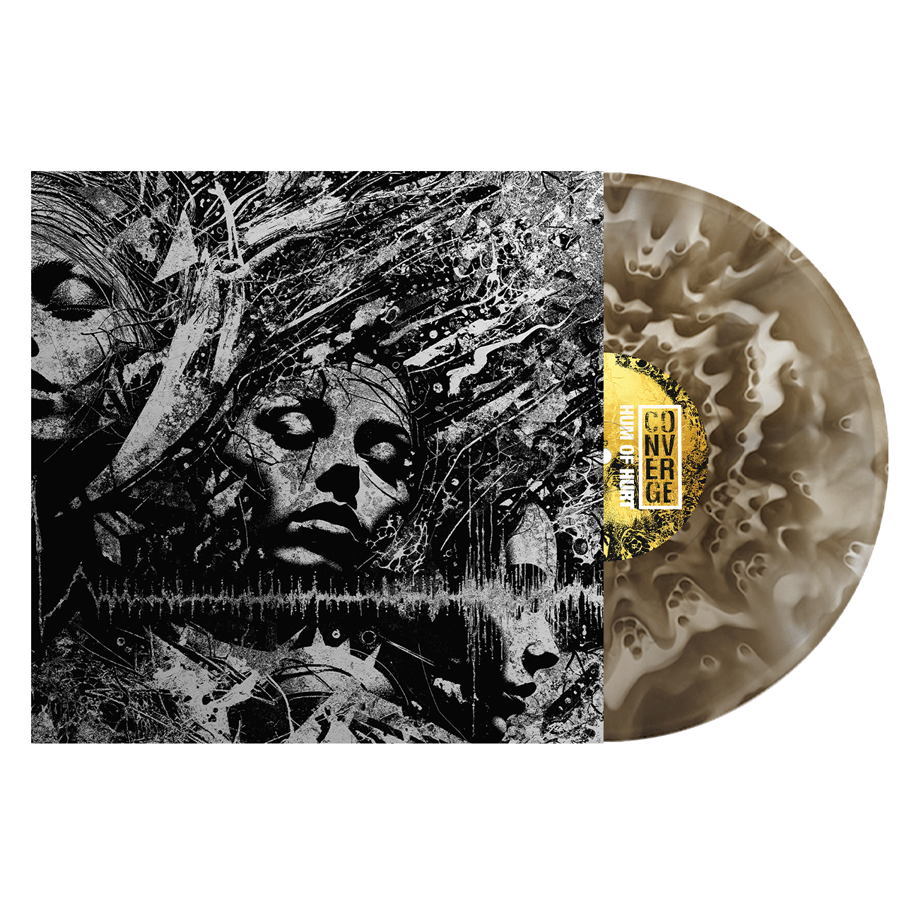 CONVERGE ‘HUM OF HURT’ LP (Exclusive – Limited to 500, Ghost Vinyl) + EXCLUSIVE SILKSCREEN WRAP
