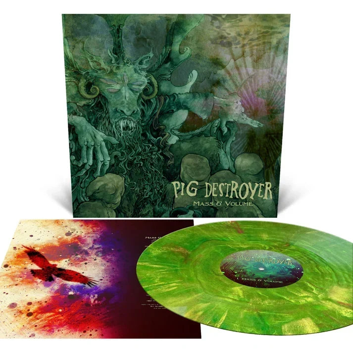 PIG DESTROYER 'MASS & VOLUME' LP (Christmas Tree Vinyl)