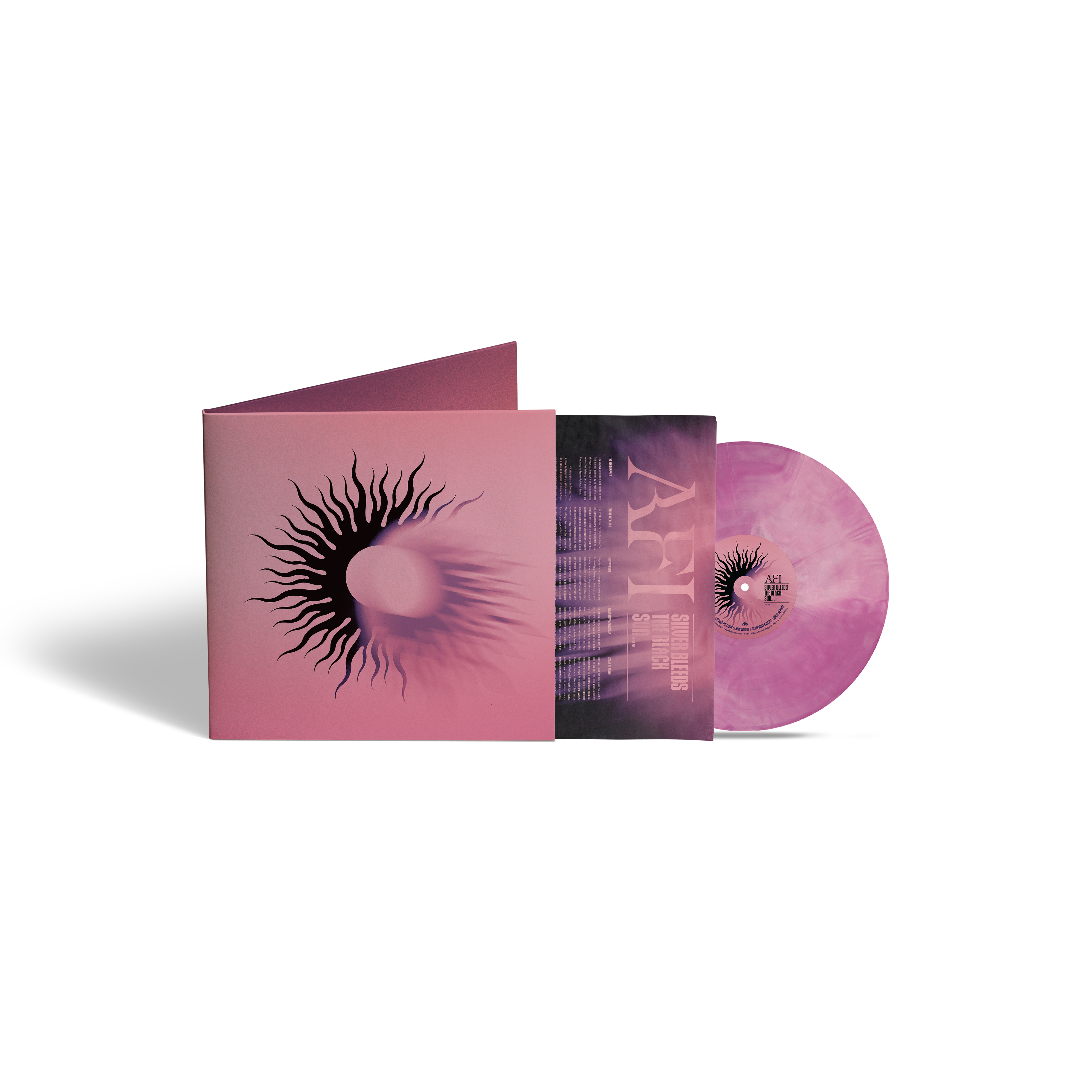 AFI ‘SILVER BLEEDS THE BLACK SUN…’ LP (Exclusive, Limited to 500 – Purple  White Swirl Vinyl)