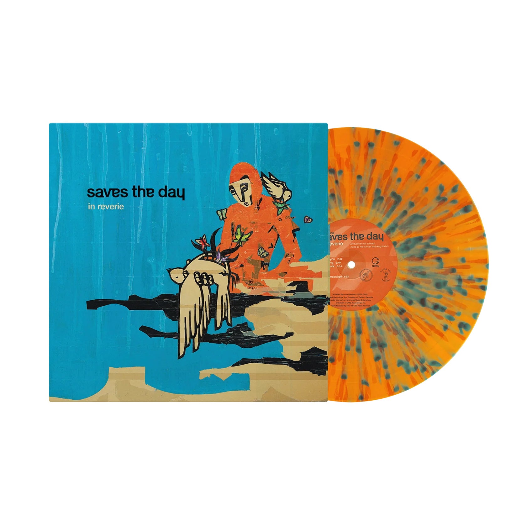 SAVES THE DAY 'IN REVERIE' LP (Orange Crush w/Tangerine & Baby Blue Heavy Splatter Vinyl)