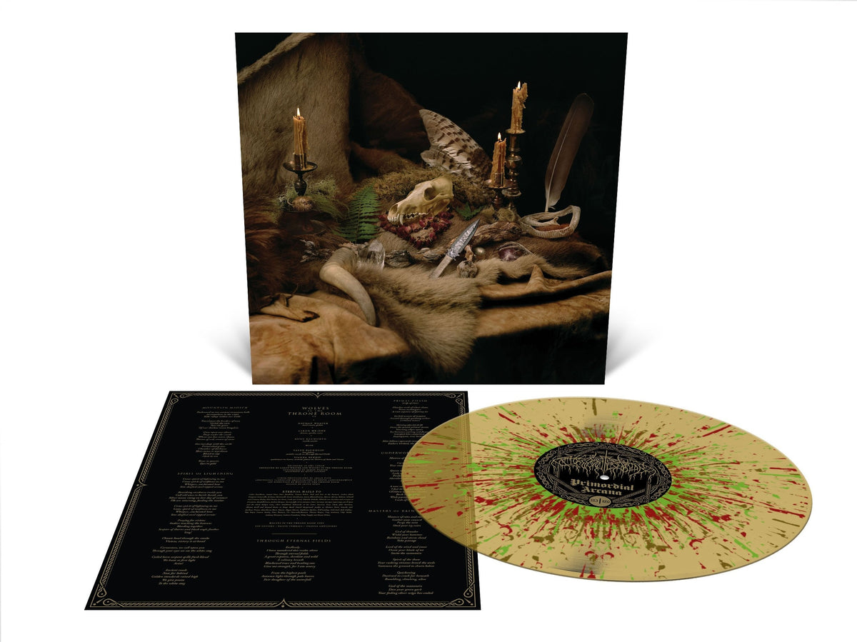 WOLVES IN THE THRONE ROOM 'PRIMORDIAL ARCANA' Gold w/ Brown/Oxblood/Green Splatter LP ' ONLY 250 MADE