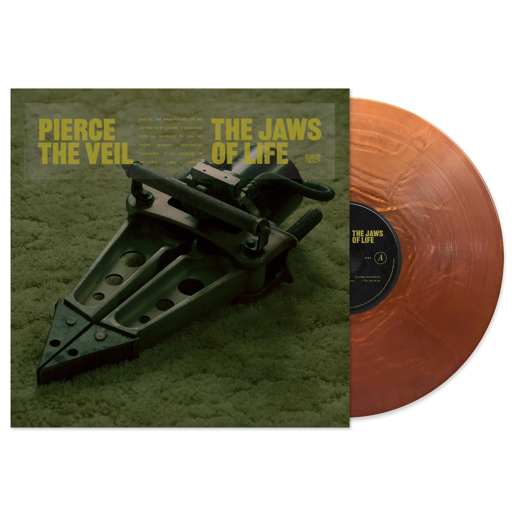 PIERCE THE VEIL ‘THE JAWS OF LIFE’ LP (Limited Edition – Only 500 made, Metallic Copper Vinyl)