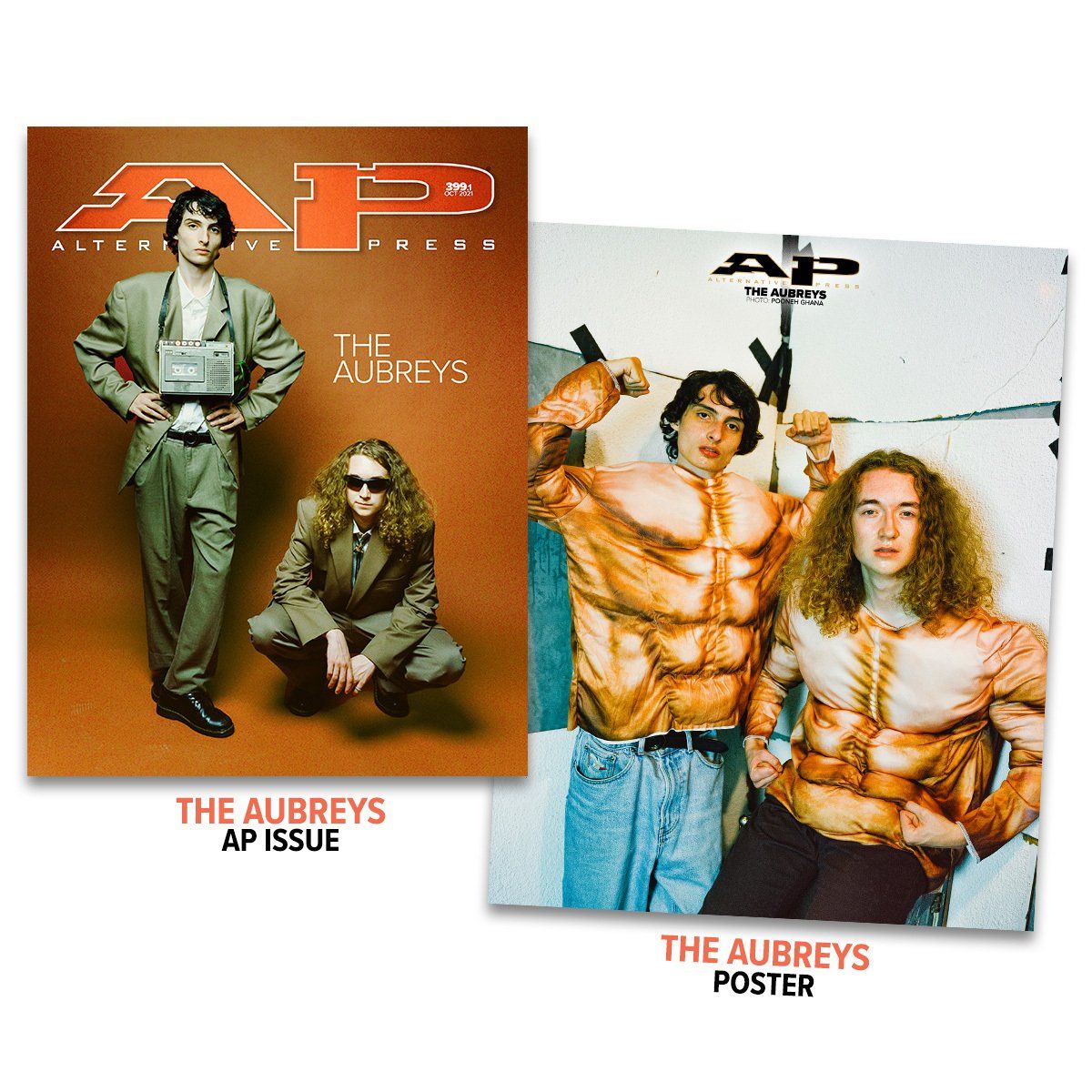 The Aubreys - Alternative Press Magazine Issue 399 - October 2021 - Version 1 New Gen Magazine Alternative Press Yes, Include Poster