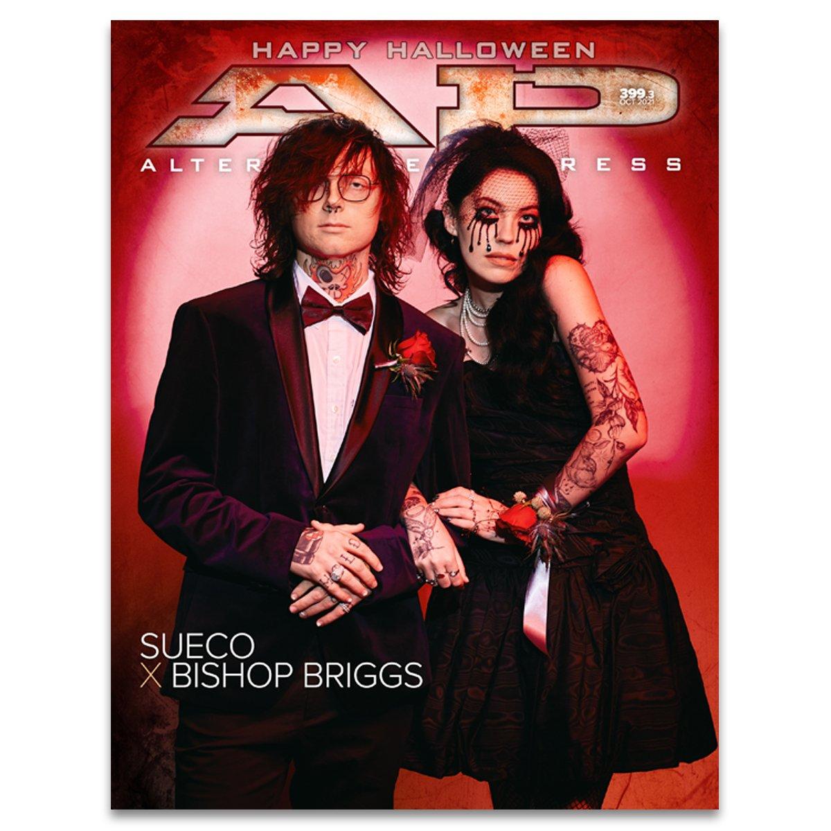 Bishop Briggs & Sueco - Alternative Press Magazine Issue 399 - October 2021 - Version 3 New Gen Magazine Alternative Press No Poster