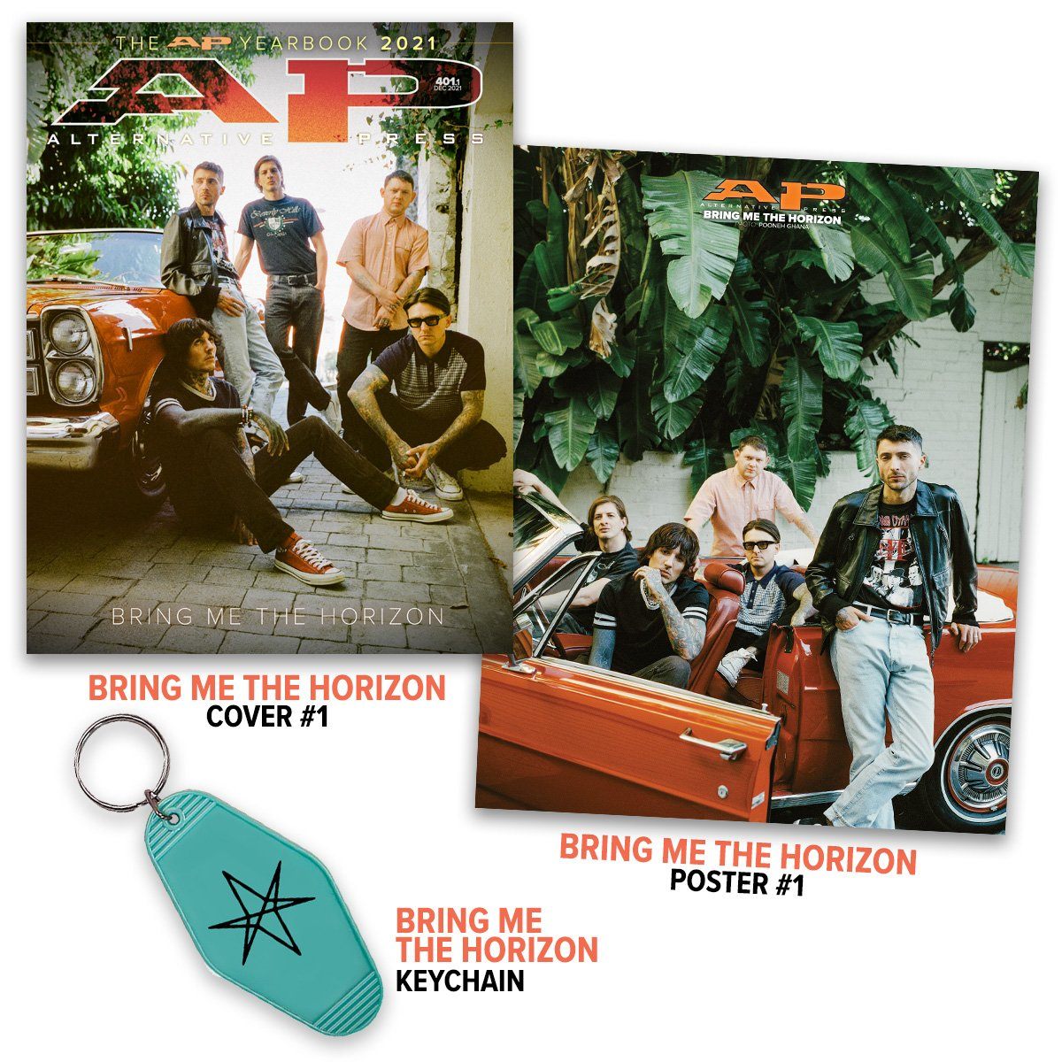 Bring Me The Horizon - Alternative Press Magazine Issue 401 - December 2021 - Collection 1 Collection Alternative Press