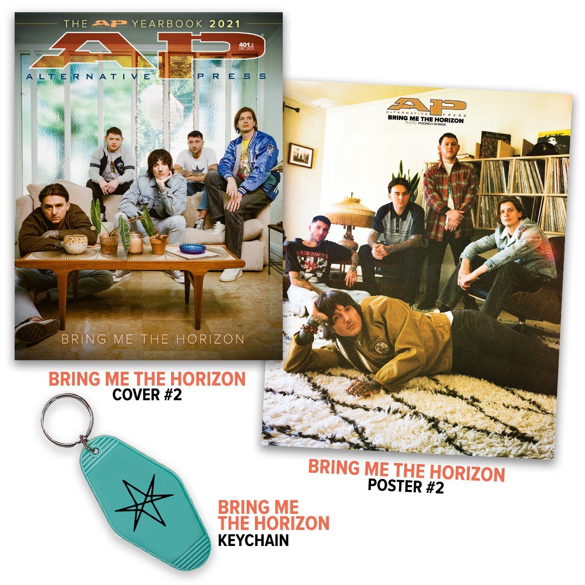 Bring Me The Horizon - Alternative Press Magazine Issue 401 - December 2021 - Collection 2 Collection Alternative Press