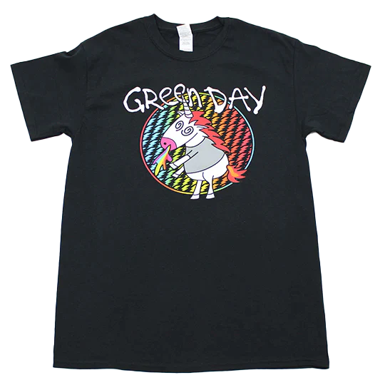 GREEN DAY 'PUKING UNICORN' T-SHIRT