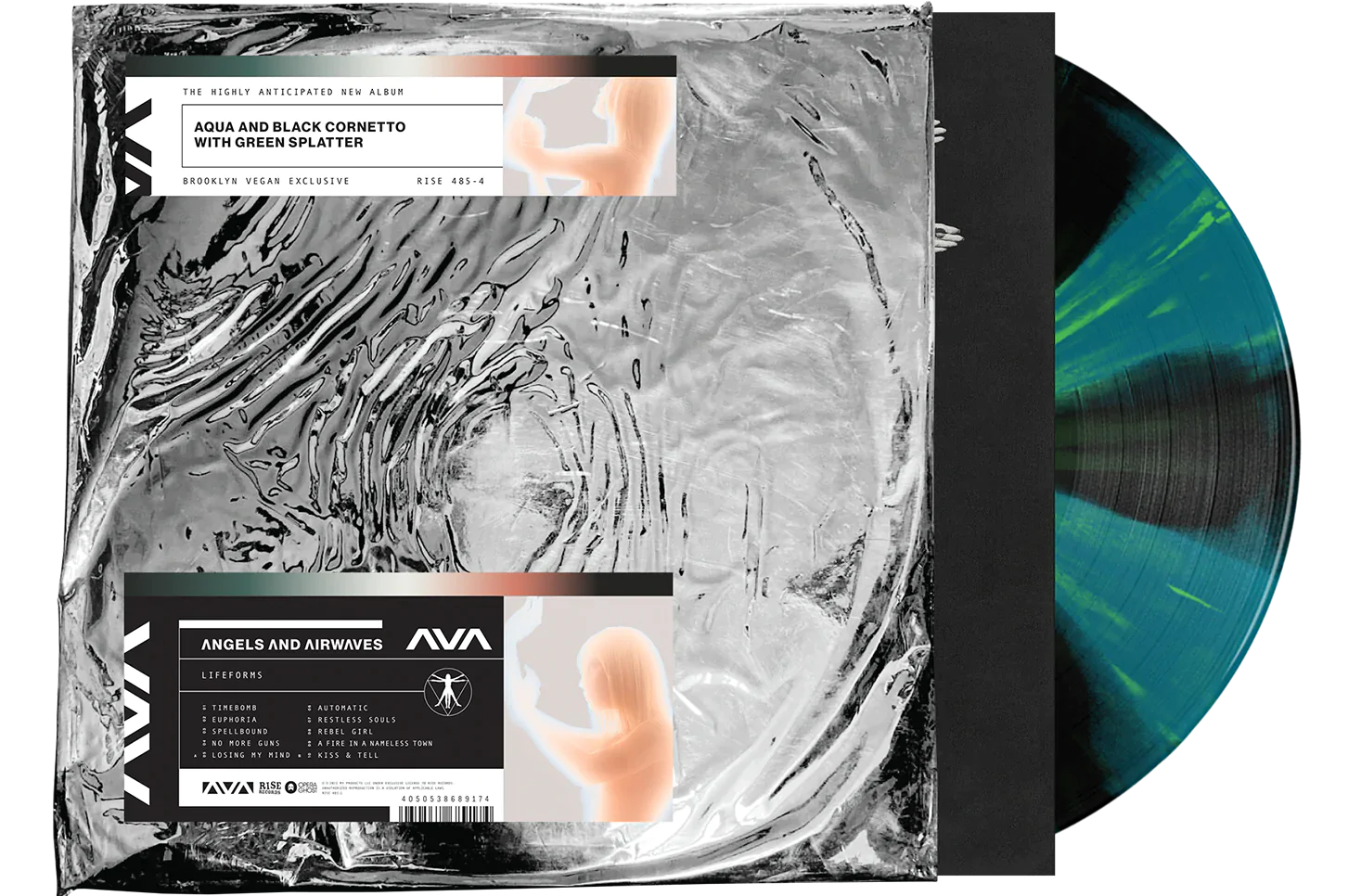 ANGELS & AIRWAVES 'LIFEFORMS' LP (Limited Edition – Only 300 Made, Aqua, Black, & Green Splatter Vinyl)