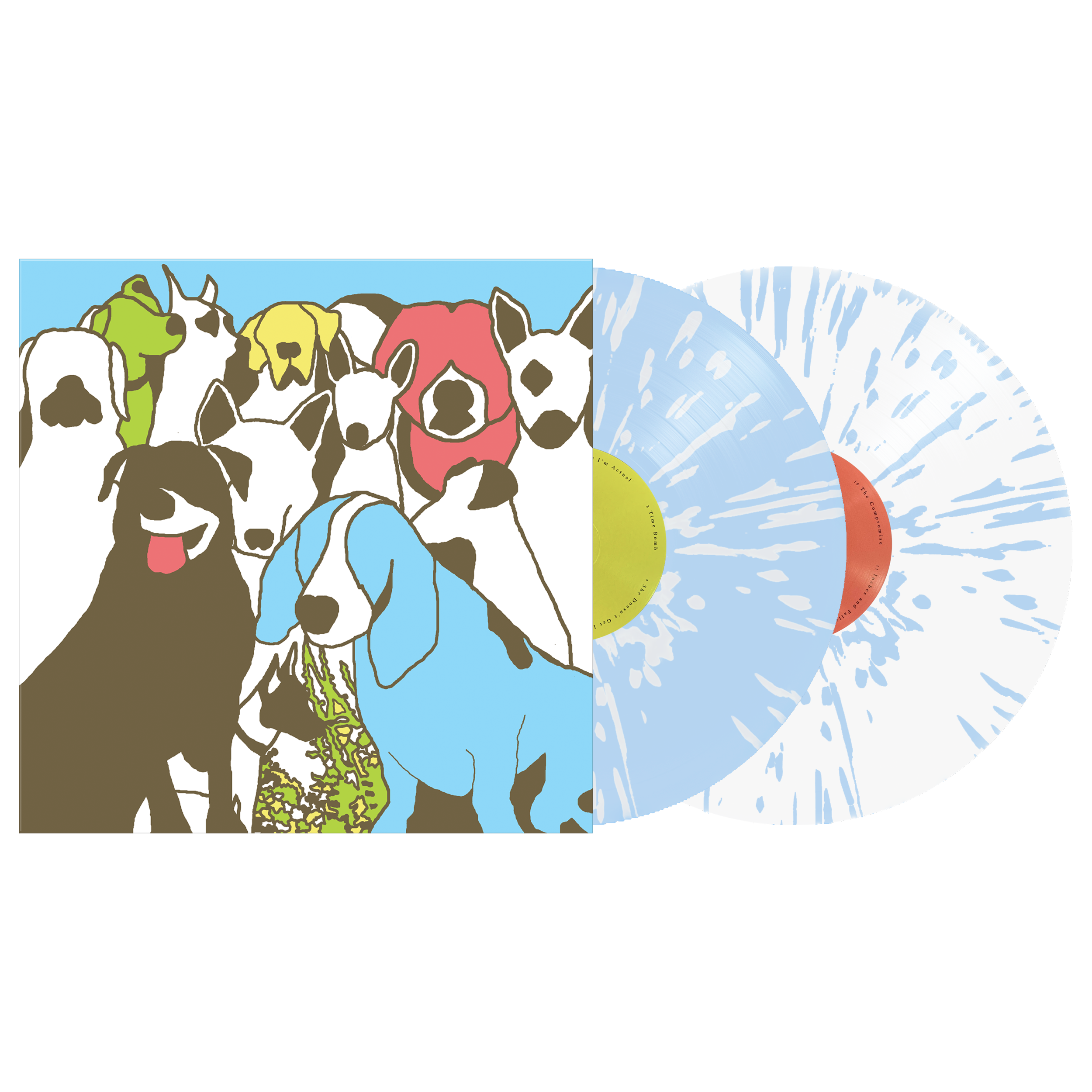 THE FORMAT ‘DOG PROBLEMS’ 2LP (Limited Edition – Only 350 made, Baby Blue w/ White Splatter (A/B) & White w/ Baby Blue Splatter (C/D) Vinyl)