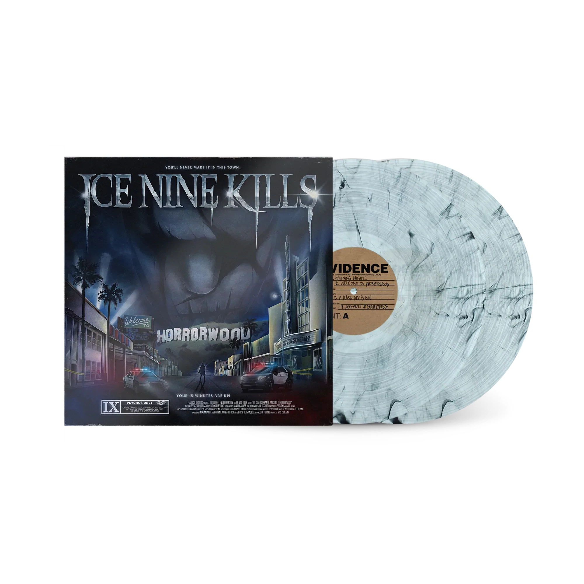 ICE NINE KILLS ‘WELCOME TO HORRORWOOD: THE SILVER SCREAM 2’ LIMITED-EDITION CLEAR SMOKE 2LP – ONLY 300 MADE