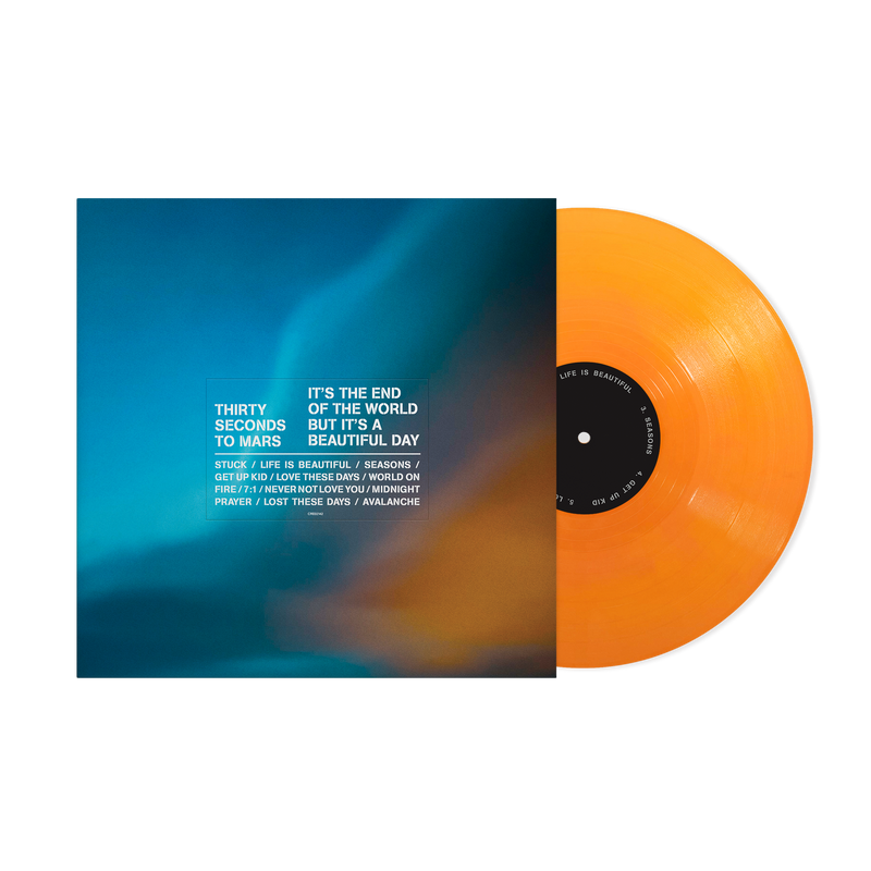 THIRTY SECONDS TO MARS ‘IT'S THE END OF THE WORLD BUT IT'S A BEAUTIFUL DAY’ LP (Limited Edition – Only 500 Made, Exclusive Alternative Cover