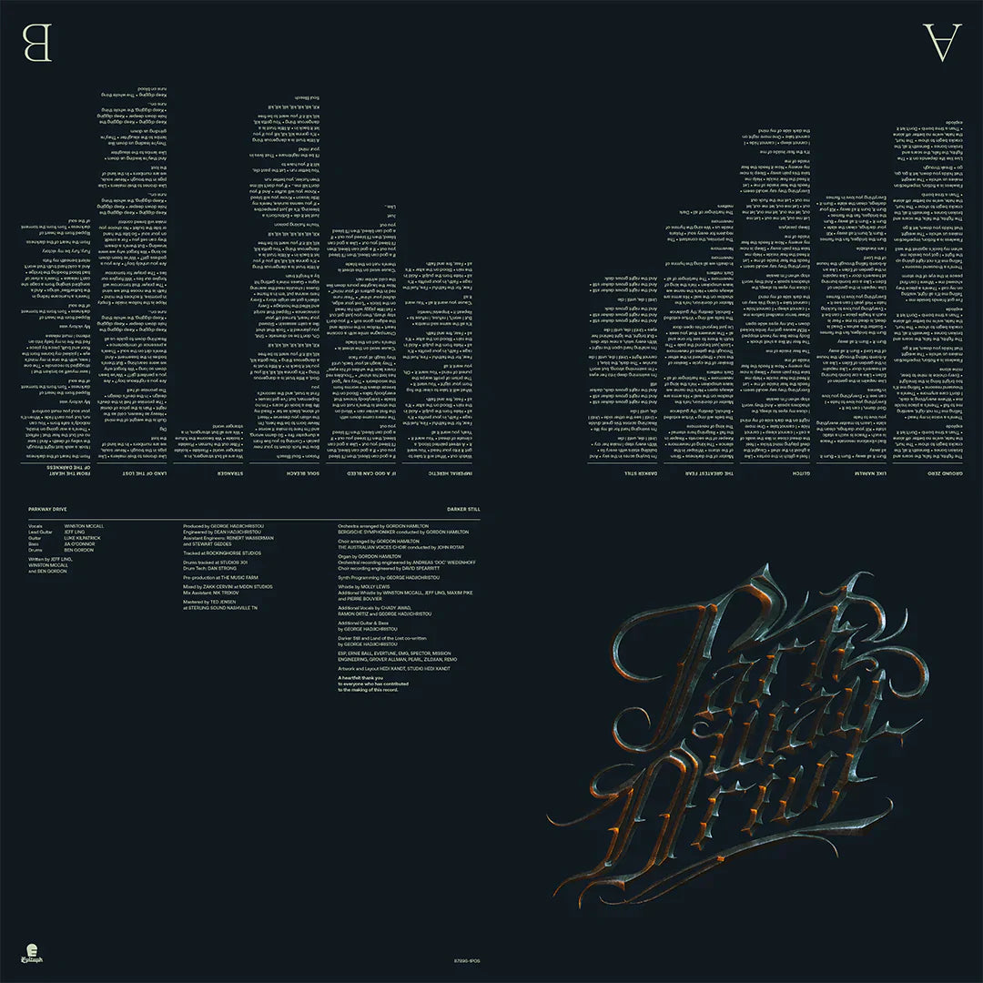 PARKWAY DRIVE ‘DARKER STILL’ LP (Limited Edition — Only 500 Made, Yellow & Black Vinyl)