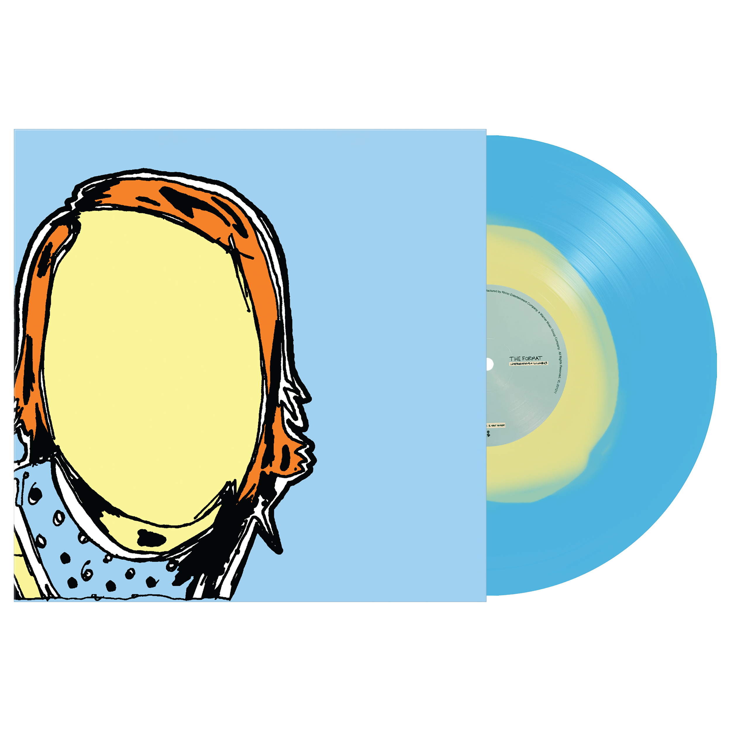 THE FORMAT ‘INTERVENTIONS & LULLABIES’ LP (Limited Edition – Only 350 made, Transparent Blue w/ Opaque Yellow Blob Vinyl)
