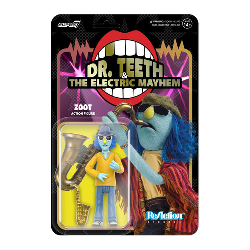 THE MUPPETS REACTION FIGURE WAVE 1 - ELECTRIC MAYHEM BAND - ZOOT