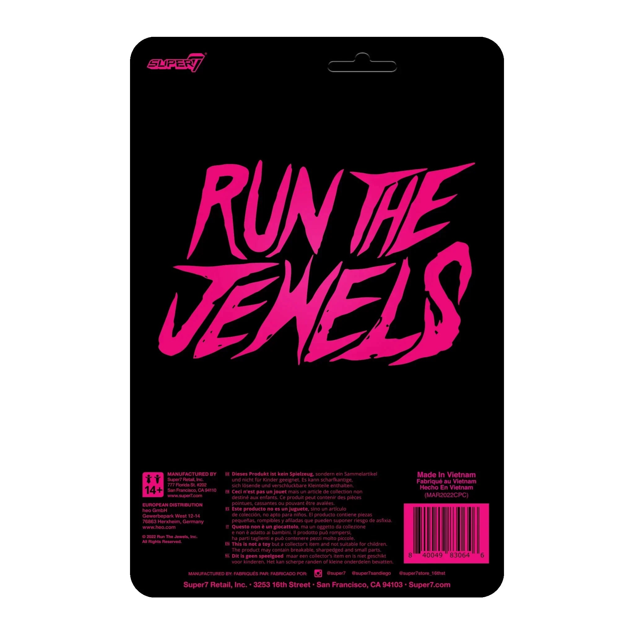 RUN THE JEWELS - DANGEROUS KILLER MIKE AND EL-P REACTION FIGURES 2-PACK