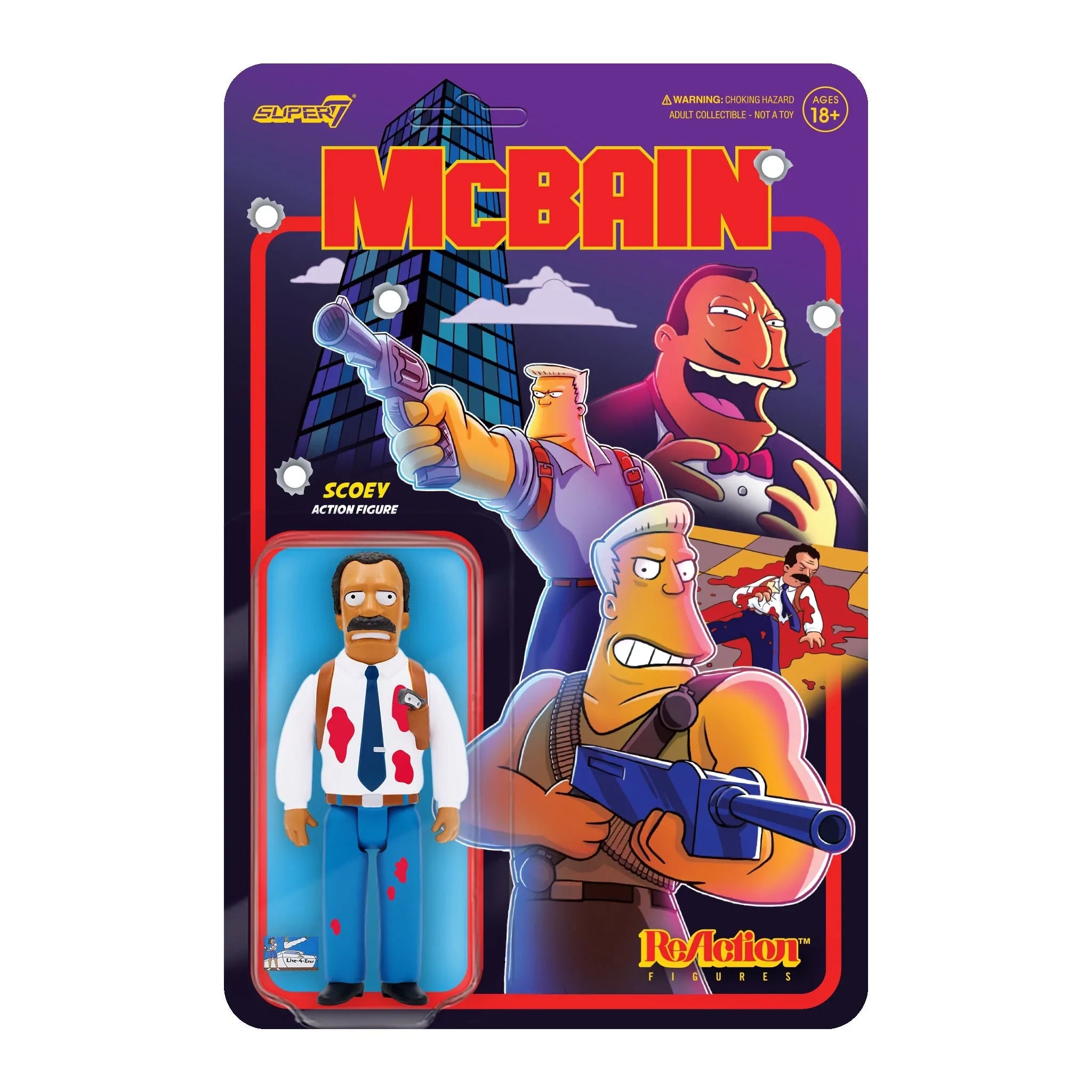 THE SIMPSONS REACTION WAVE 1 'SCOEY' ACTION FIGURE