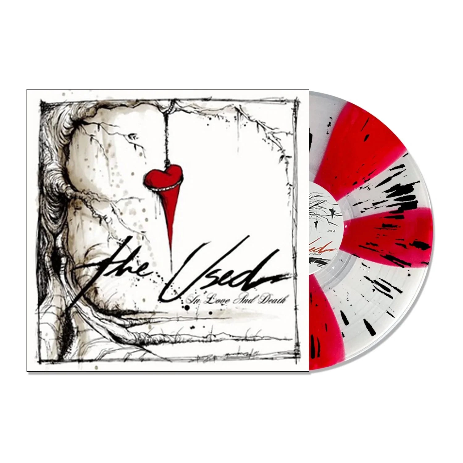 THE USED 'IN LOVE AND DEATH' LIMITED-EDITION ULTRA CLEAR AND RED PINWH