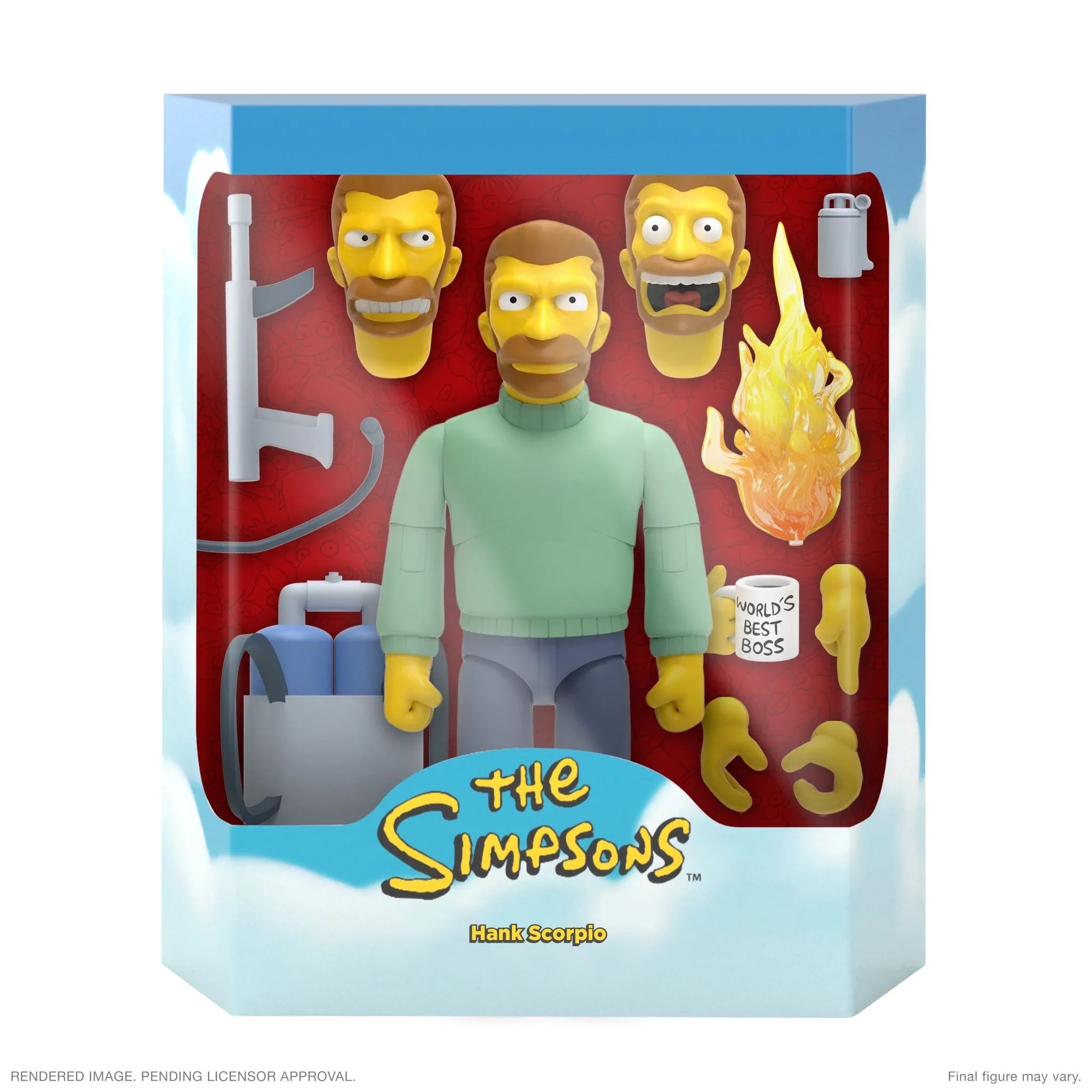THE SIMPSONS ULTIMATES! WAVE 2 - HANK SCORPIO FIGURE