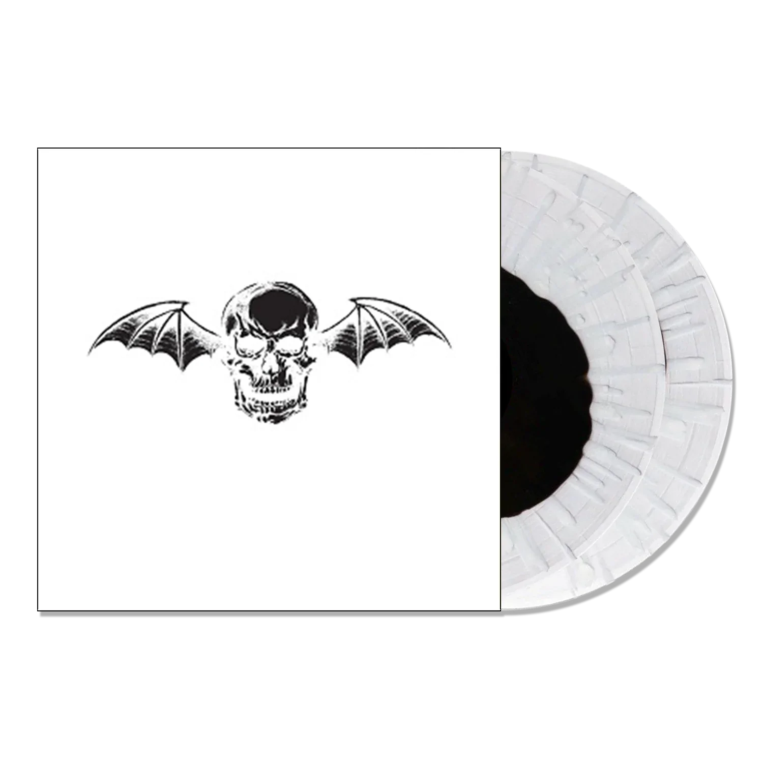 AVENGED SEVENFOLD 'AVENGED SEVENFOLD' LIMITED-EDITION BLACK INSIDE CLEAR WITH WHITE SPLATTER 2LP – ONLY 500 MADE