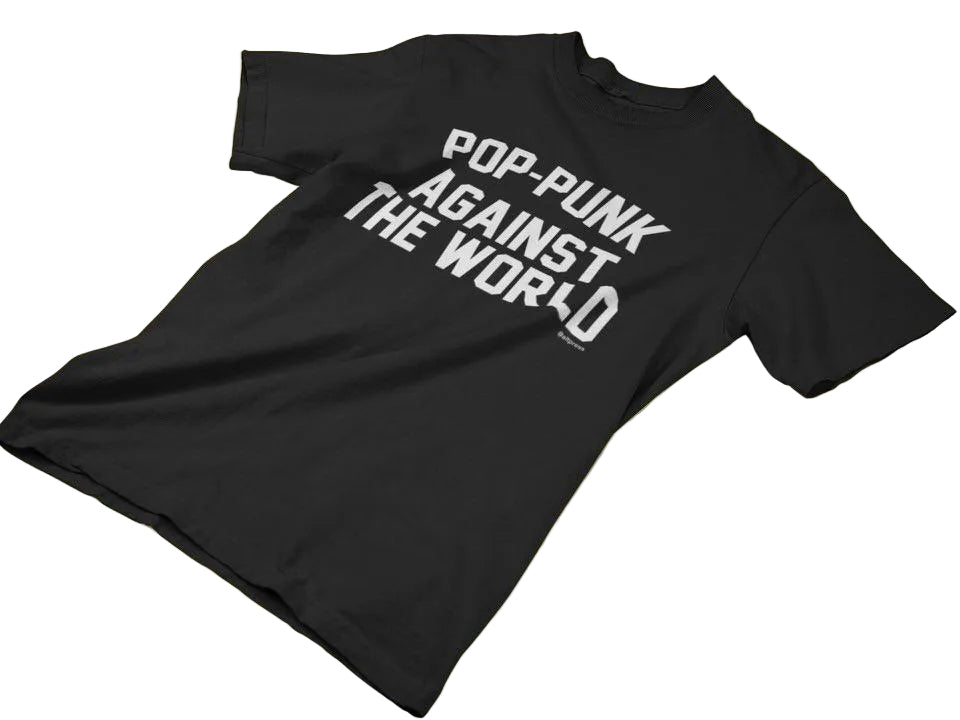 Against The World T-Shirt Alternative Press Black Short Sleeve