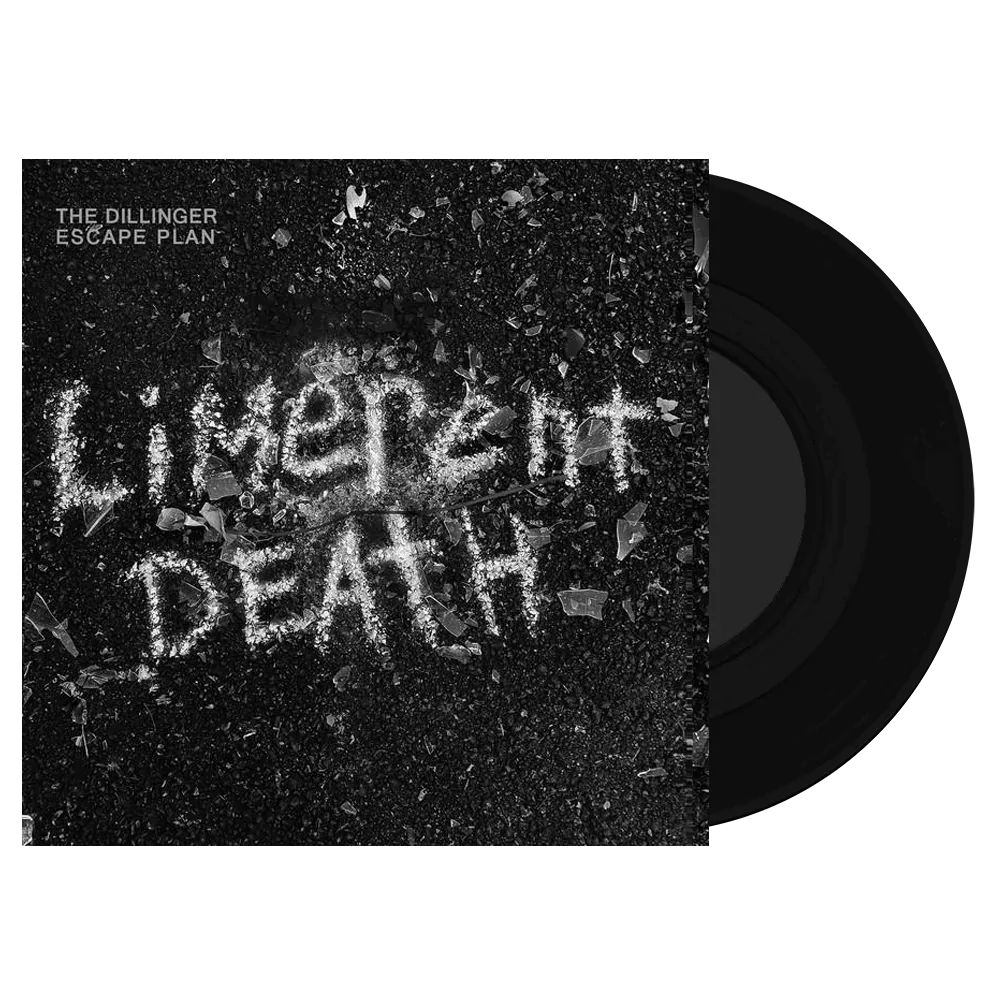 THE DILLINGER ESCAPE PLAN 'LIMERENT DEATH' BLACK WHITE AND SILVER 7" BUNDLE