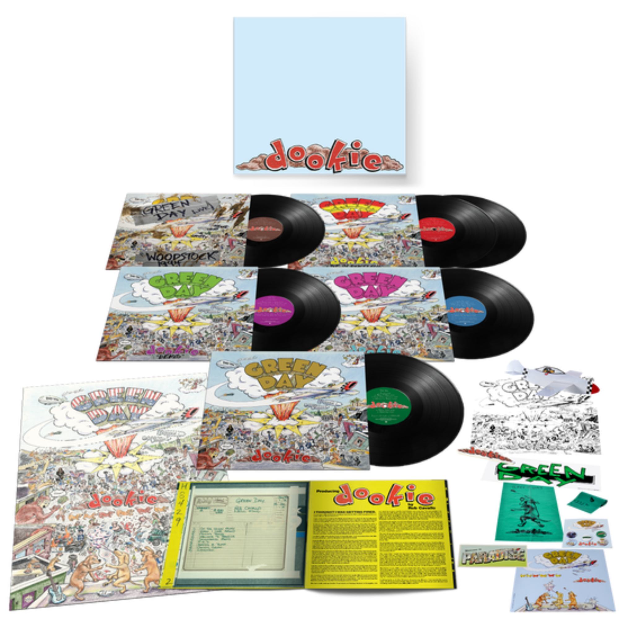 GREEN DAY 'DOOKIE' LP BOX SET (30th Anniversary Deluxe Edition)
