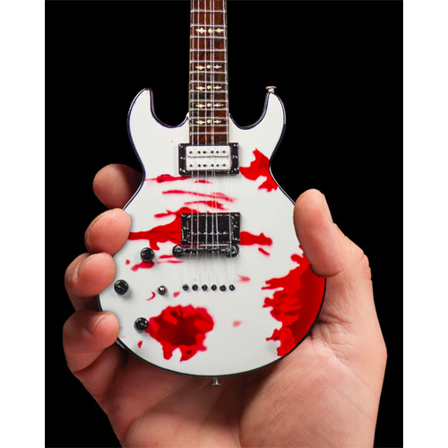 AVENGED SEVENFOLD - ZACKY VENGEANCE - BLOOD SPAT SCHECTER MINI GUITAR