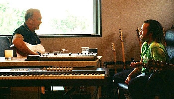 Fall Out Boy's Pete Wentz with producer John Feldmann