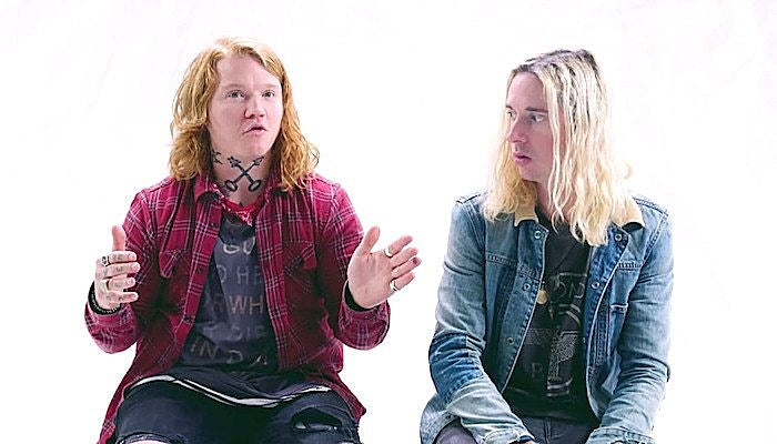 Underoath (L-R: Aaron Gillespie, Spencer Chamberlain)