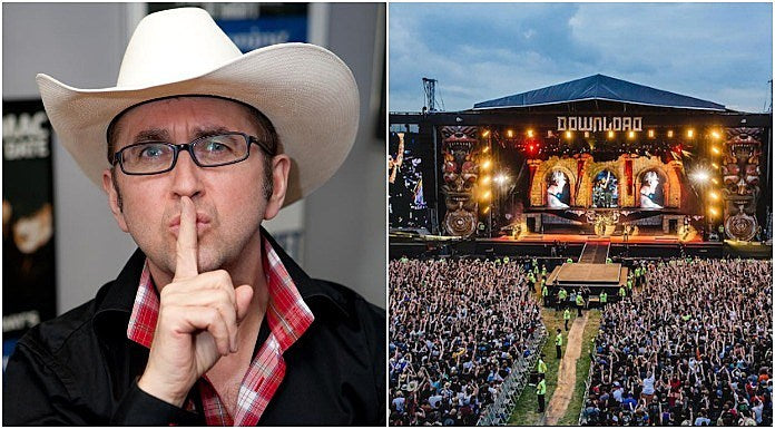 Promoter Andy Copping and Download Festival Stage